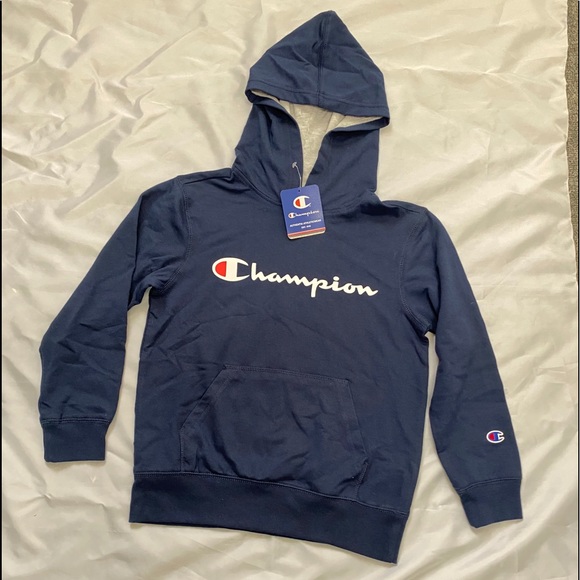 Champion Boy’s Signature Logo Pullover Hoodie - Picture 3 of 7